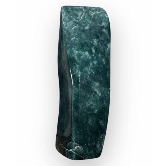 Freeform Jade Sculpture Green Charka Home Decor Accent Piece Over 8 Inches Tall - Picture 11 of 16